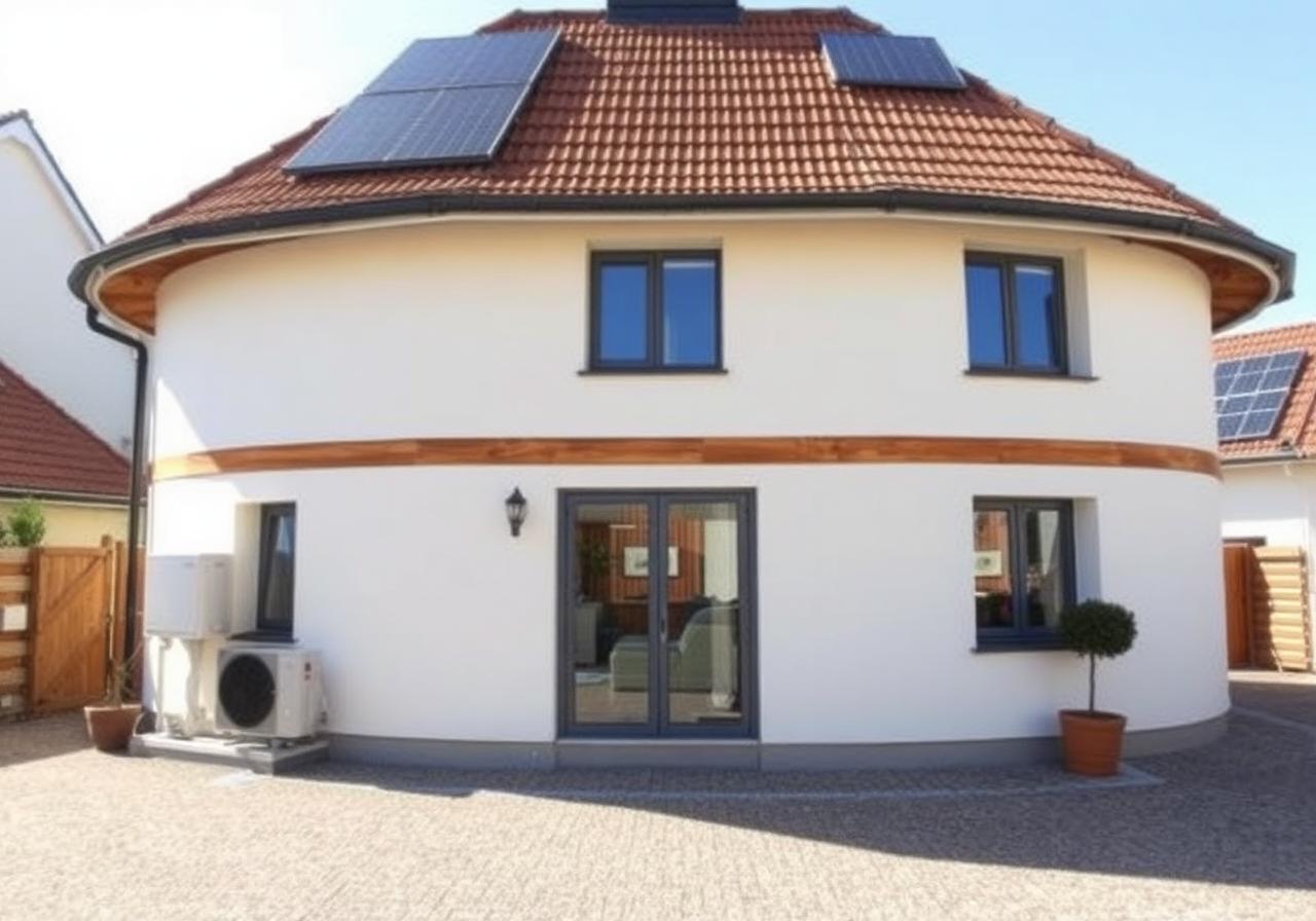Maison après rénovation énergétique d'ampleur : isolation thermique et chauffage performant