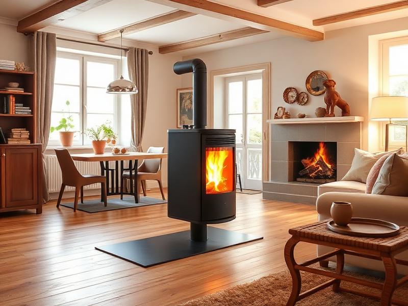 Installation d'un poêle à granulés bois dans un pavillon de l'Essonne